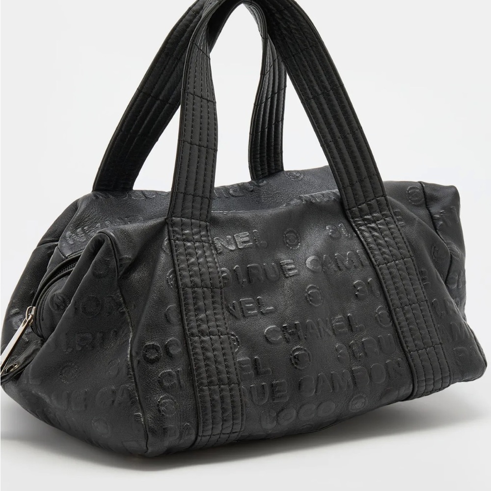 Chanel Black 31 Rue Cambon Embossed Leather Satchel and Lucky Charms Wallet